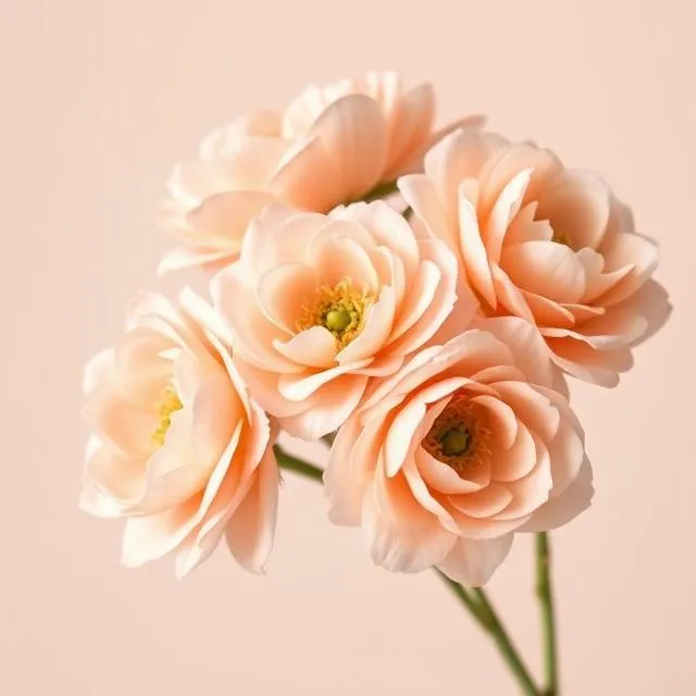 Peach Ranunculus by Stellas Florist: delicate peach ranunculus with layered, paper-thin petals